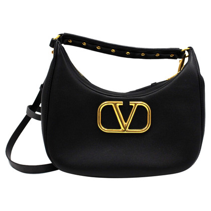 Valentino Garavani Stud Sign Bag Leather in Black