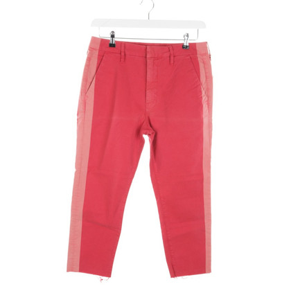 Mother Jeans in Cotone in Rosso