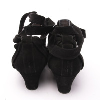 Chanel Stiefeletten aus Leder in Schwarz