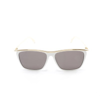 Alexander McQueen Sonnenbrille in Weiß