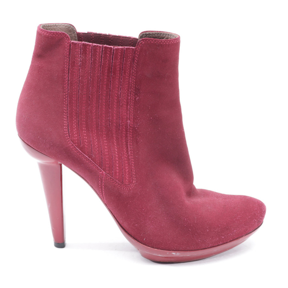 Bottega Veneta Ankle boots Leather in Red
