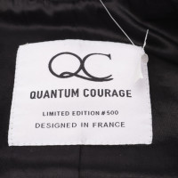Quantum Courage Giacca/Cappotto in Pelle in Nero