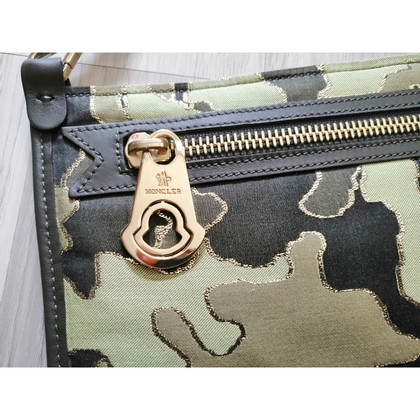 Moncler Clutch Bag Canvas in Green