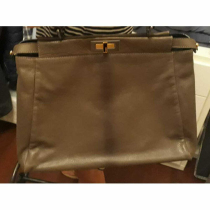 Fendi Peekaboo Bag Leather in Taupe
