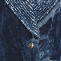 Chanel Veste/Manteau en Coton en Bleu