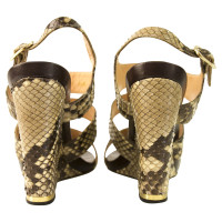 Sergio Rossi Sandaletten aus Schlangenleder