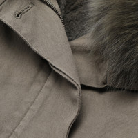Yves Salomon Jacket/Coat Cotton in Green