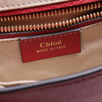 Chloé Rucksack aus Leder in Rot