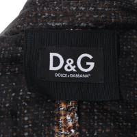 Dolce & Gabbana Bouclé-Jacke in Multicolor