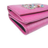 Dolce & Gabbana Täschchen/Portemonnaie aus Leder in Rosa / Pink