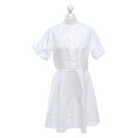 Alice By Temperley Kleid aus Baumwolle in Weiß