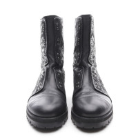 Jimmy Choo Stiefeletten aus Leder in Schwarz