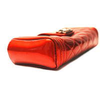 Chanel Clutch aus Lackleder in Rot