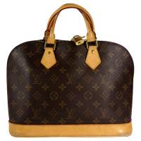 Louis Vuitton Alma PM32 in Tela in Marrone