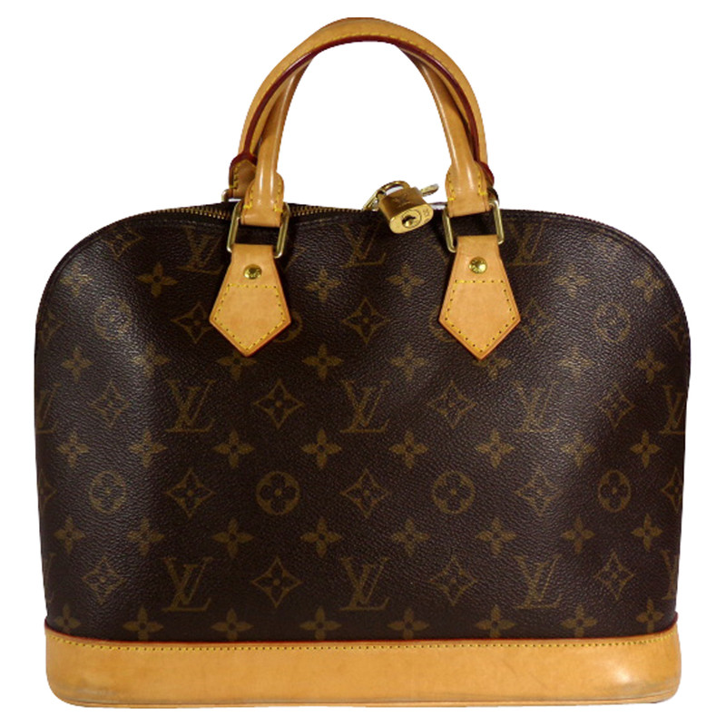 Louis Vuitton Alma PM32 in Tela in Marrone