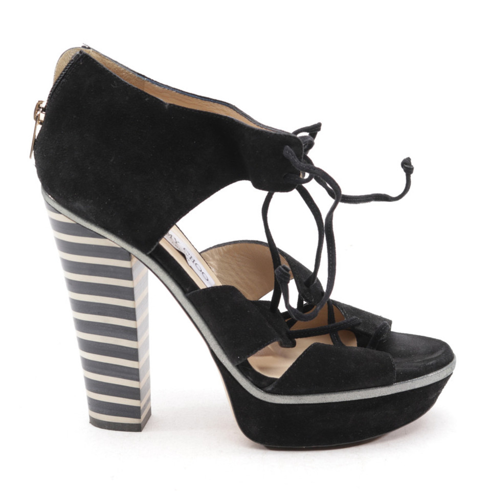 Jimmy Choo Sandales en Cuir en Noir