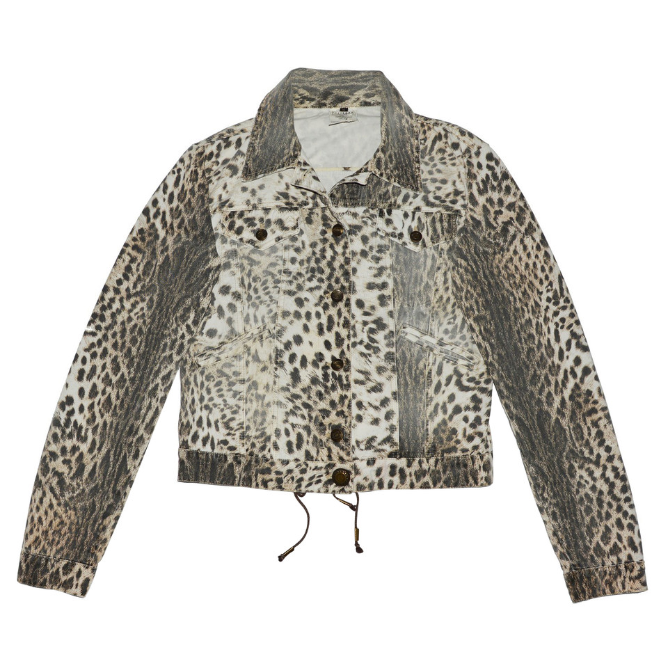 Just Cavalli Cotton jacket with animal print