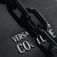 Versace Reistas Leer in Zwart