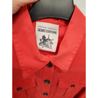 Semi Couture Vestito in Cotone in Rosso