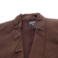 Jean Paul Gaultier Veste/Manteau en Soie en Marron