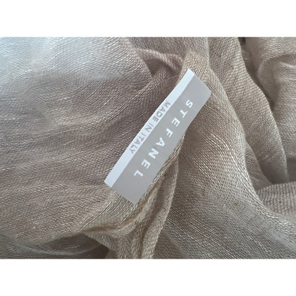 Stefanel Schal/Tuch aus Baumwolle in Beige
