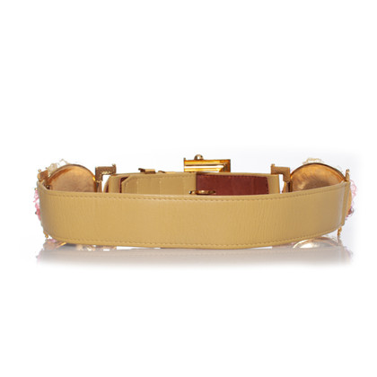 Gianni Versace Belt Leather in Yellow