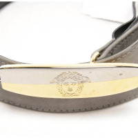 Versace Cintura in Pelle in Grigio
