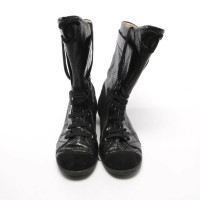 Chanel Stiefel aus Leder in Schwarz