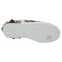 Dolce & Gabbana Sneaker in Pelle in Bianco