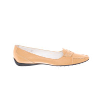 Tod's Slippers/Ballerina's Leer in Beige