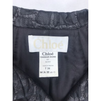 Chloé Jacke/Mantel aus Seide in Schwarz