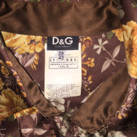 D&G Camicia in seta stampa floreale