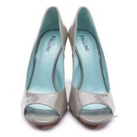 Pollini Pumps/Peeptoes Leather in Grey