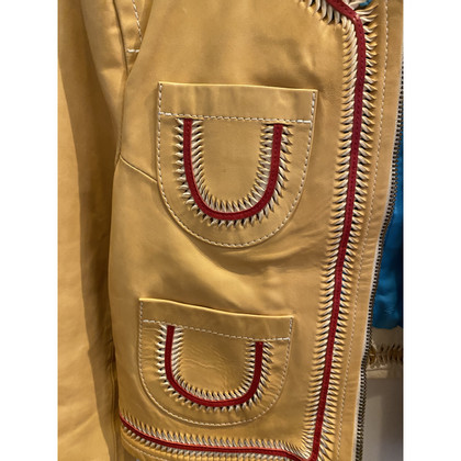 Dsquared2 Jacket/Coat Leather in Yellow