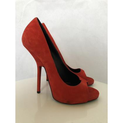Giuseppe Zanotti Pumps/Peeptoes Suede in Red