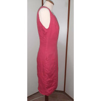 Salvatore Ferragamo Kleid aus Leinen in Rot