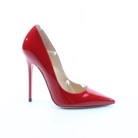 Jimmy Choo Pumps/Peeptoes en Cuir en Rouge