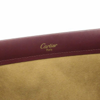 Cartier Trinity Ring aus Leder in Bordeaux