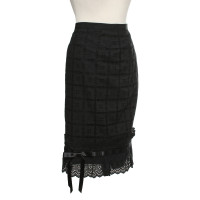 Dolce & Gabbana Black skirt with lace pattern