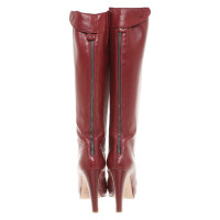 Strenesse Plateau boots in red