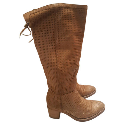 Max Mara Boots Leather in Ochre