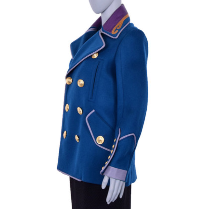 Dsquared2 Jacket/Coat Wool in Blue