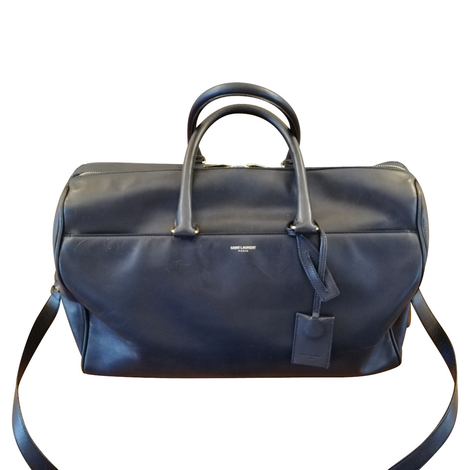 Yves Saint Laurent Handtasche aus Leder in Blau