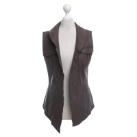 Marc Cain Leather vest in brown