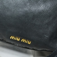 Miu Miu Tasche aus Leder in Schwarz
