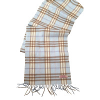 Burberry Cashmere Blue Tartan foulard