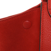 Céline Trapeze Medium Leather in Red