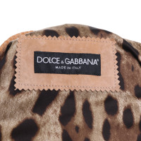 Dolce & Gabbana Leren jas in oker
