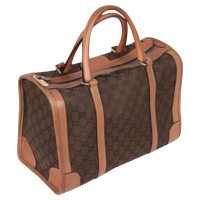 Gucci Boston Bag aus Wildleder in Braun