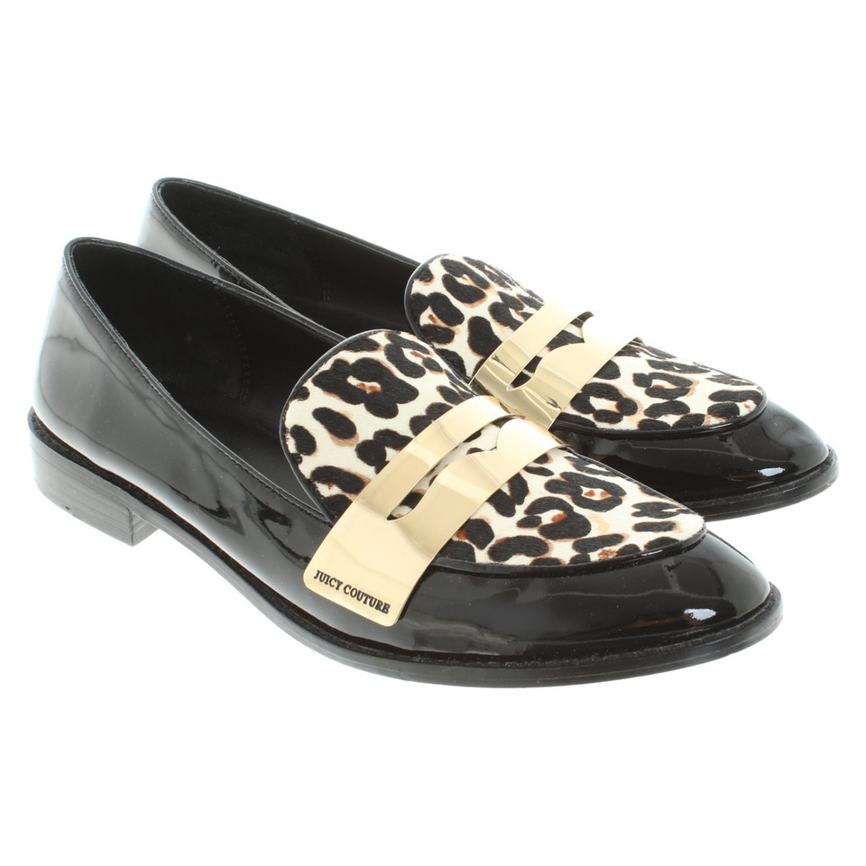 Juicy Couture Pantofola con stampa leopardo